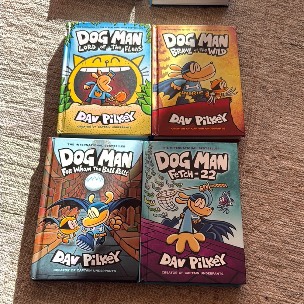 Dog Man Book Set by - Multicolor